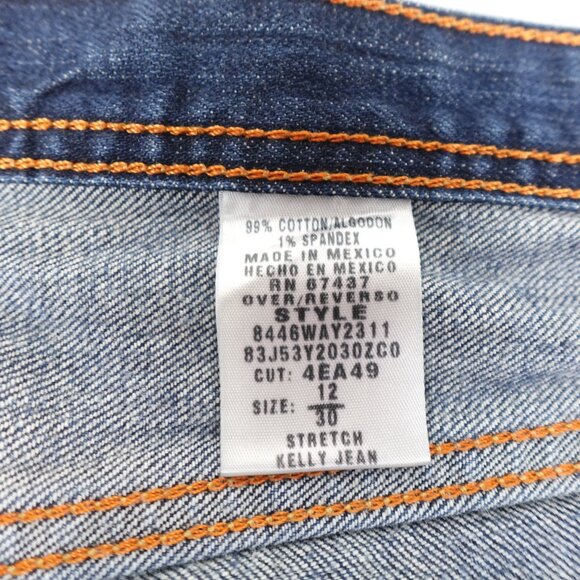 Polo Ralph Lauren Stretch Kelly Jeans Low Rise Bootcut Flare Women's 12 (34x30) - Picture 4 of 11